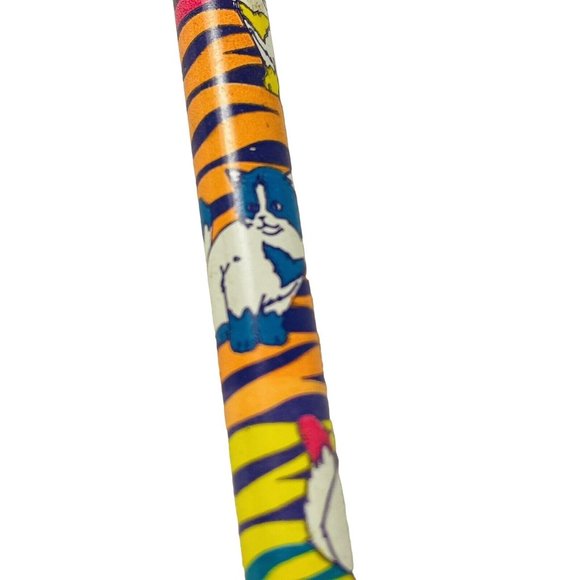 Lisa Frank Zebra Stripe Pencil Cats Kittens Original Colorful UNSHARPENED UNUSED - Picture 3 of 12
